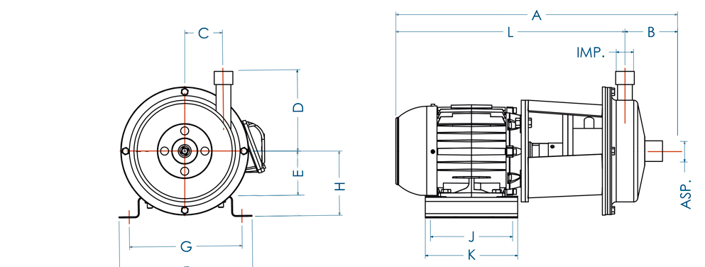 Plano técnico Serie QEA - AL6XN