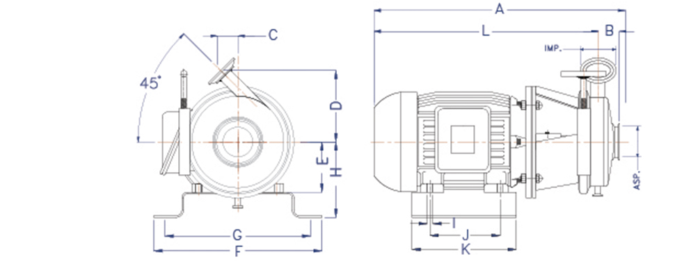 Plano técnico Serie SI - 2P